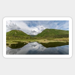 Mountain Pond Panorama Sticker